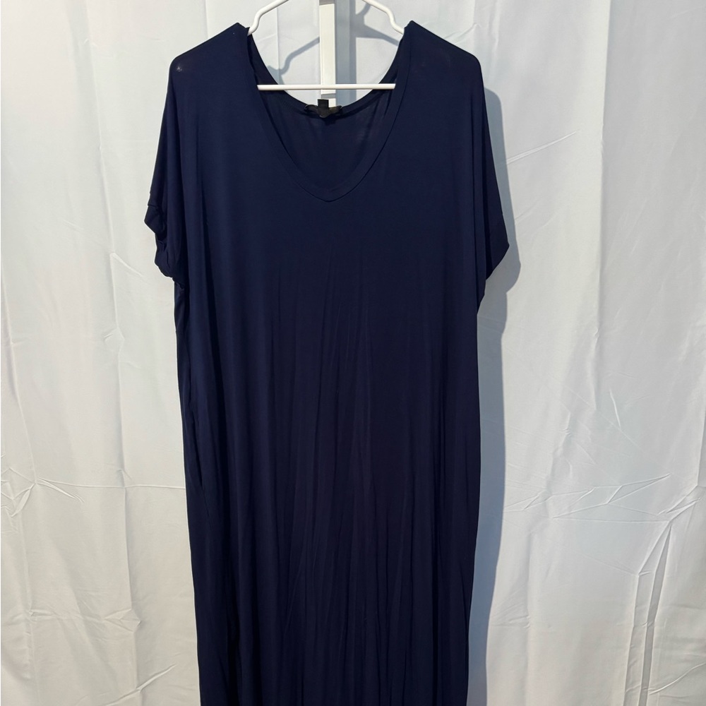 Suzanne Betro Deep Blue Long Dress Size L
